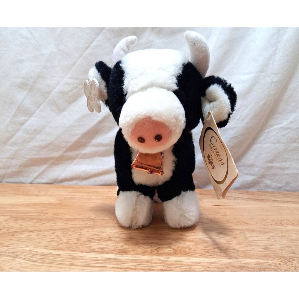 Vintage Russ Berrie DIDDLE the Cow Plush with Tags‎ Bell Pink Udder Replacement